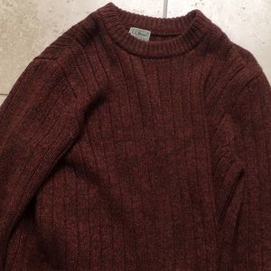 LL beam sweater 100% lambs wool Xl-reg.